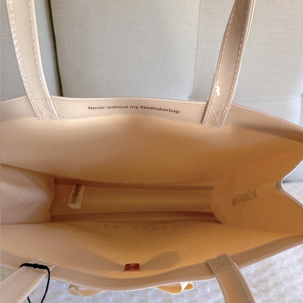 NWT, Ted Baker Dusty Pink Bow Detail Large Icon Tote Bag - Picture 7 of 7